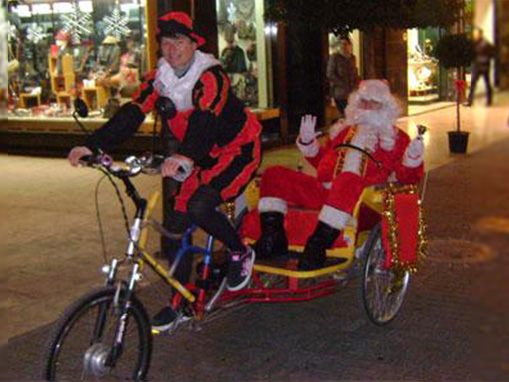 Papa Noel en carreta